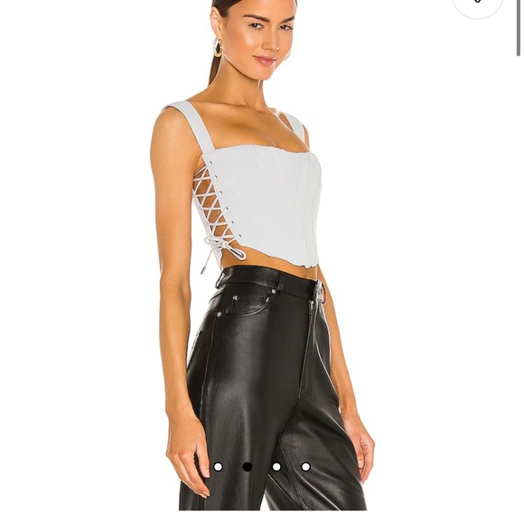 Guizio classic fitted corset in blue - Picture 8 of 10